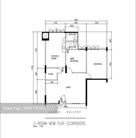 Blk 104 Bedok North Avenue 4 (Bedok), HDB 3 Rooms #199201892